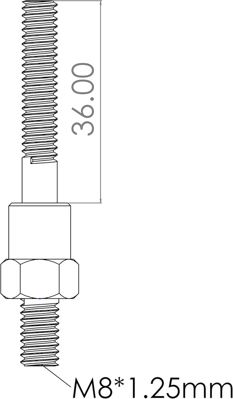 CORWIN Store 1/4-20 Extended Rivet Nut Gun Mandrels and Nosepiece Set, Specifically Designed for Installing Pre-bulbed Rivet Nuts and Similar Threaded Inserts. Multi-Grip - Image 4